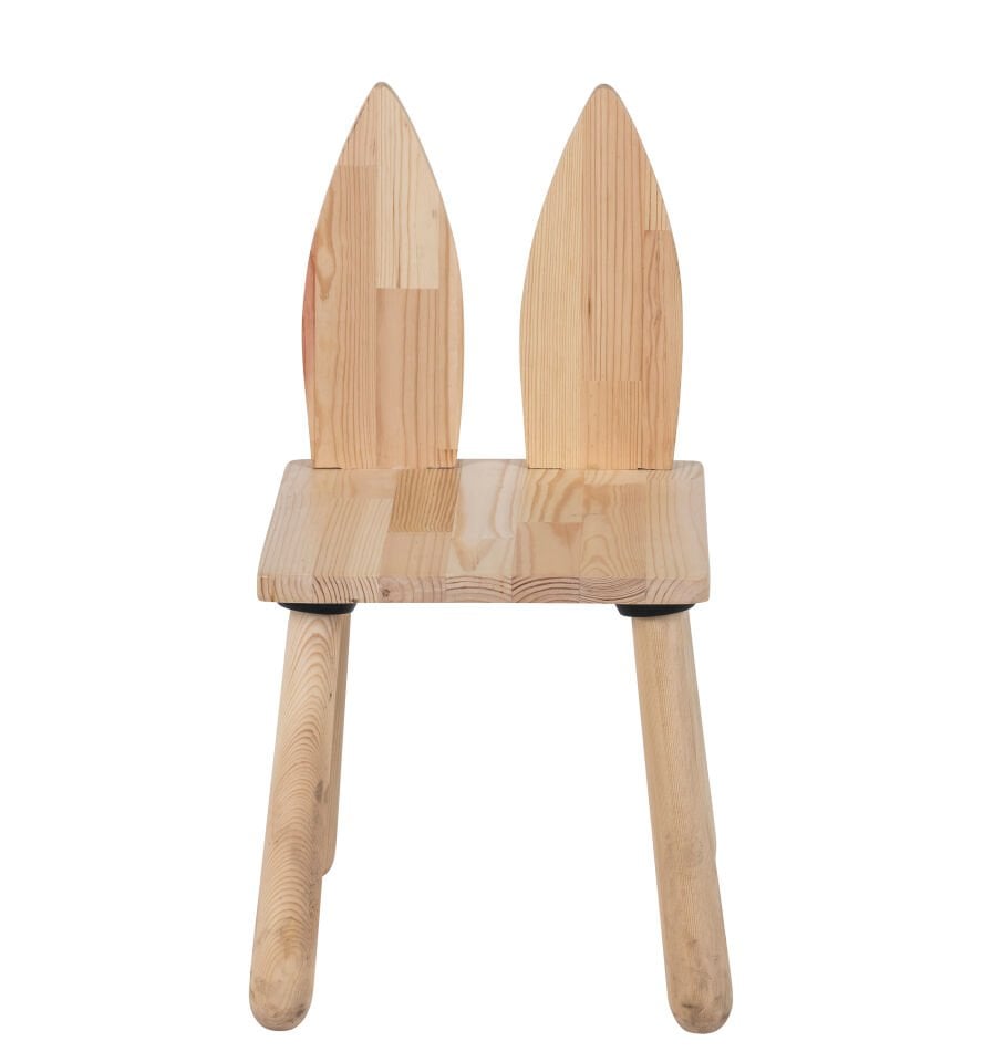 Doğal Ahşap Çocuk Sandalye Tilki